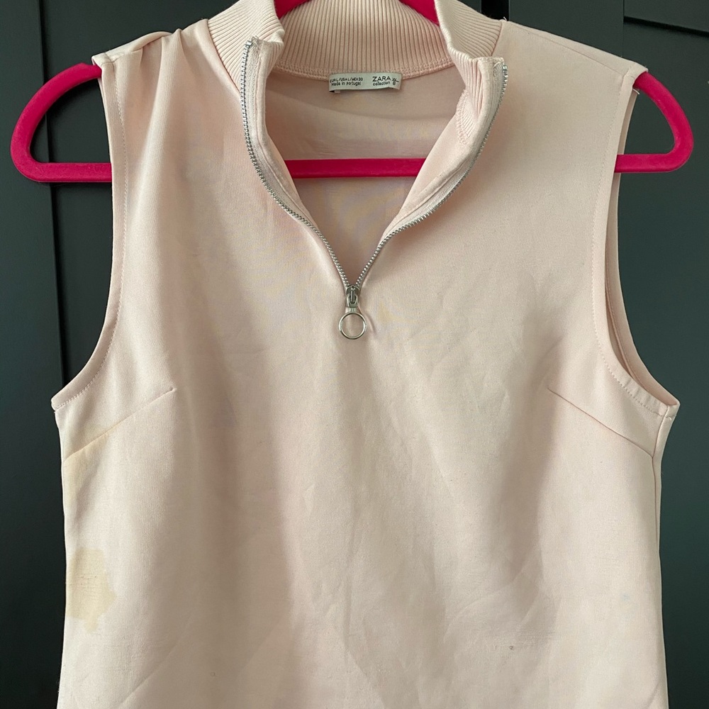 Zara zip up vest top